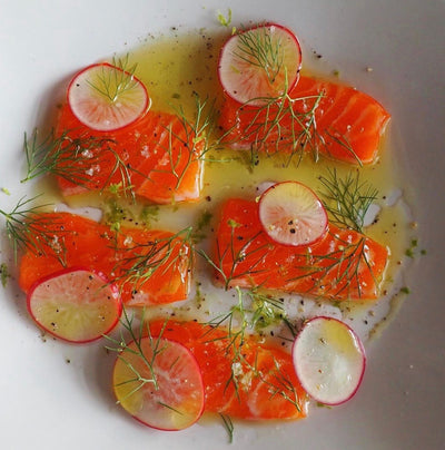 Fennel and Zest Cured Steelhead