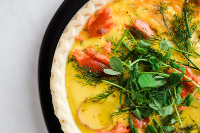 Hot-Smoked Trout Quiche